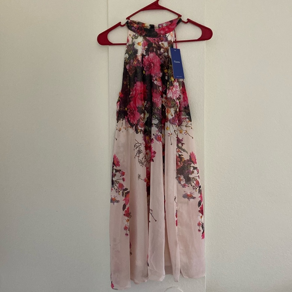 Halter floral dress - WITH TAGS
